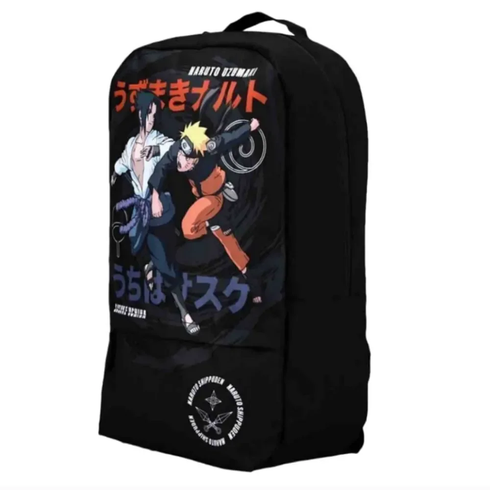 Naruto and Sasuke Black Backpack